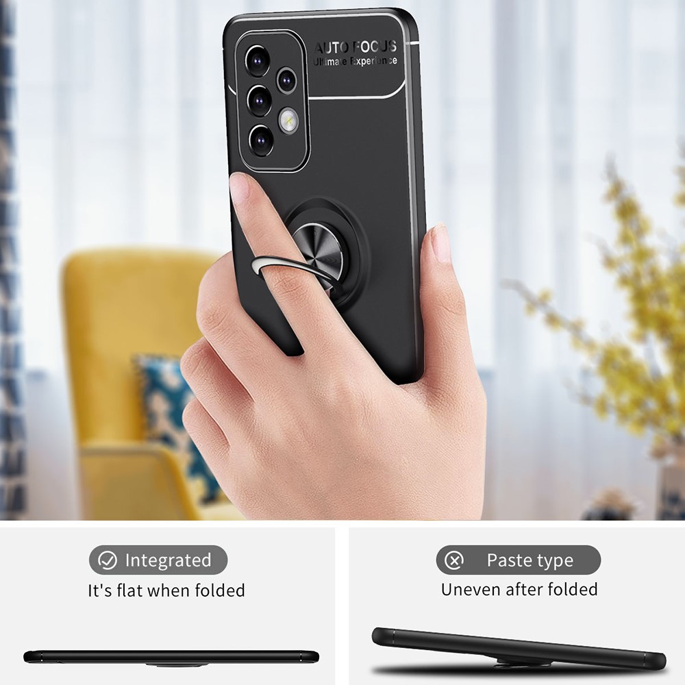  Samsung Galaxy A53 5G Skal Ring Svart/Röd