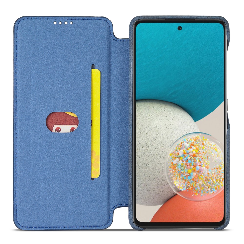 LC.IMEEKE LC.IMEEKE Samsung Galaxy A53 5G Fodral Retro Flip Blå