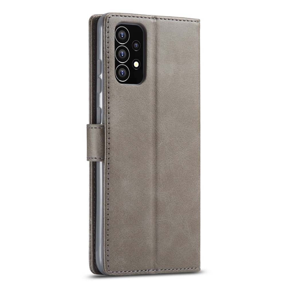 LC.IMEEKE LC.IMEEKE Samsung Galaxy A53 5G Fodral Läder Grå