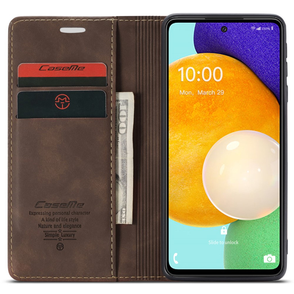 CASEME CASEME Samsung Galaxy A53 5G Fodral Retro Läder Brun