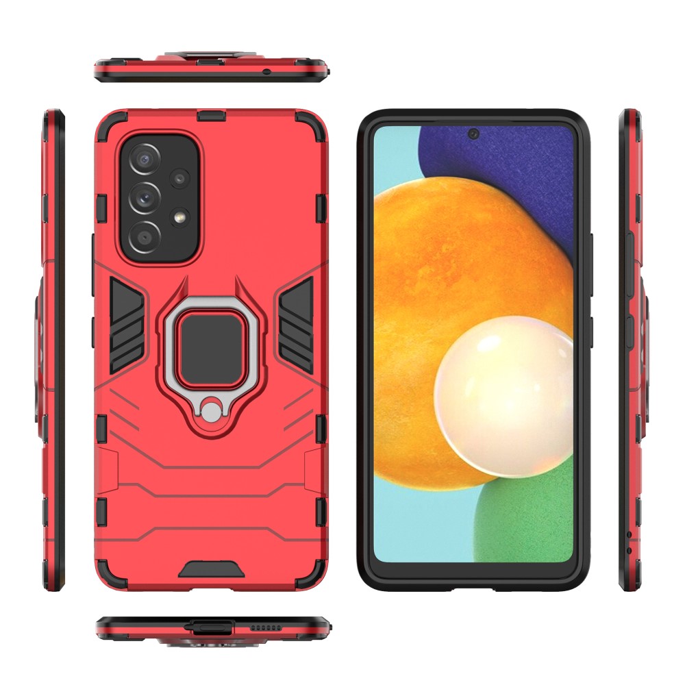  Samsung Galaxy A53 5G Skal Ring Armor Hybrid Röd