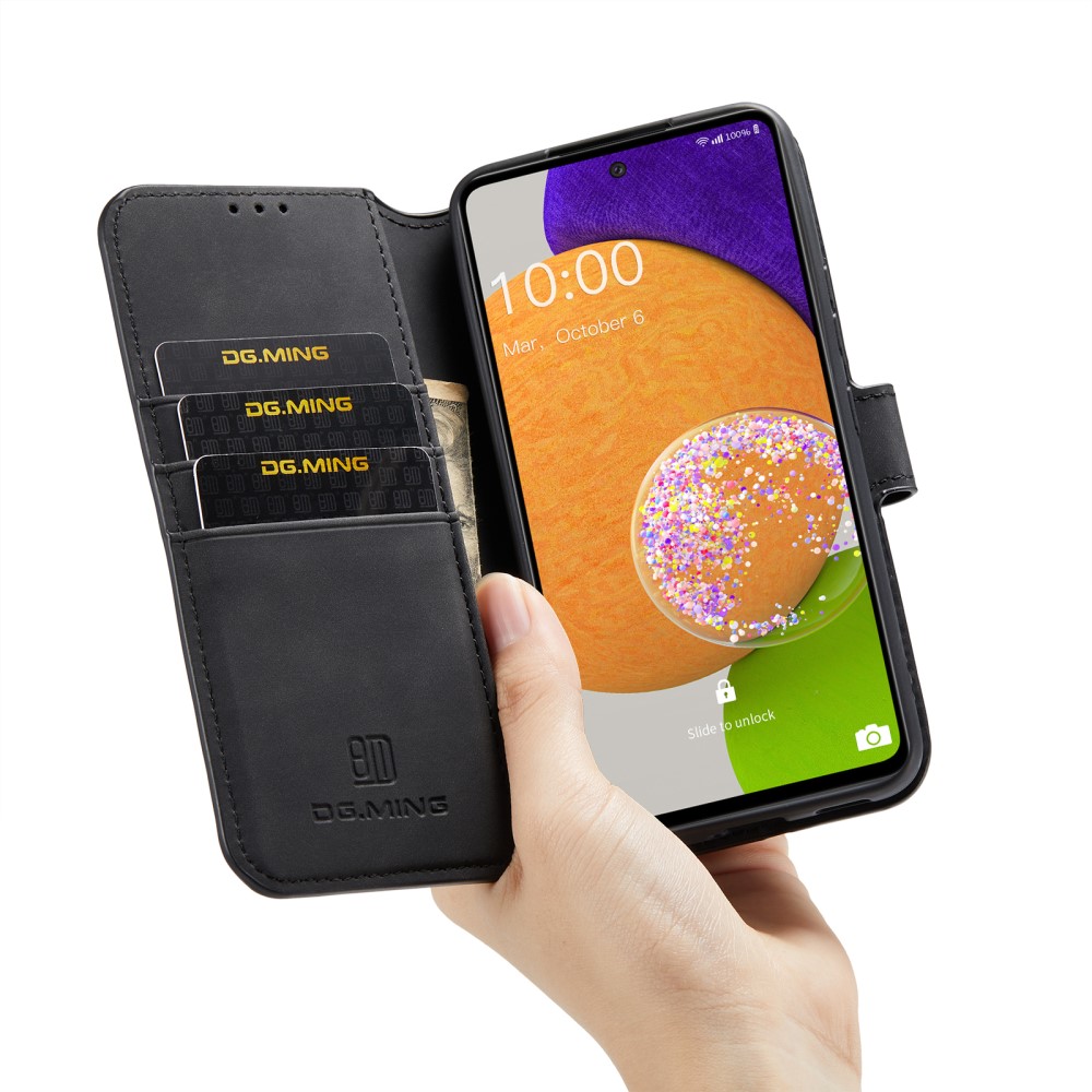 DG.MING DG.MING Samsung Galaxy A53 5G Fodral Retro Läder Svart