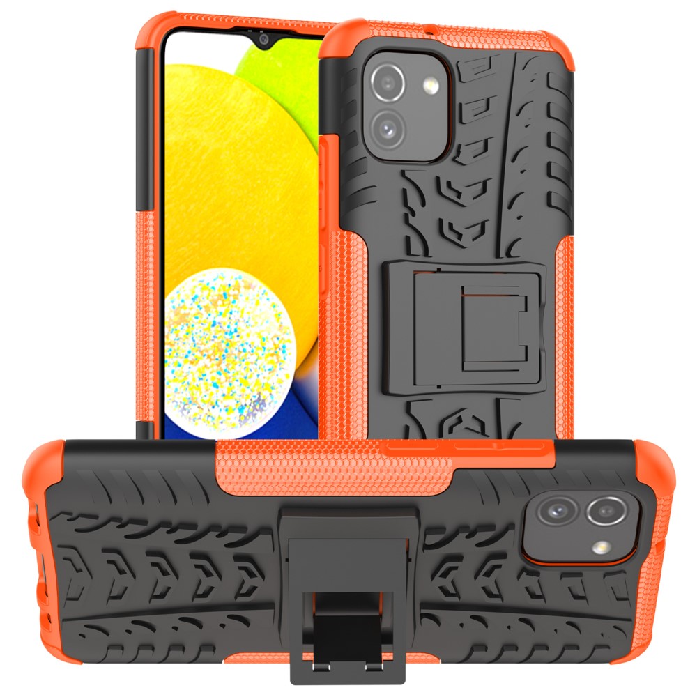  Samsung Galaxy A03 Skal Stöttåligt med Stöd Orange