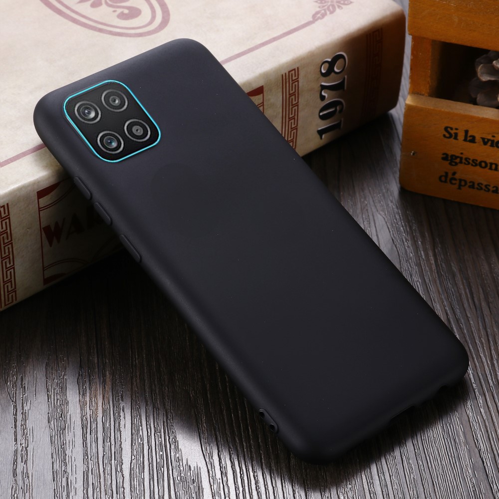  Samsung Galaxy A03 Skal Liquid Silikon Med Strap Svart
