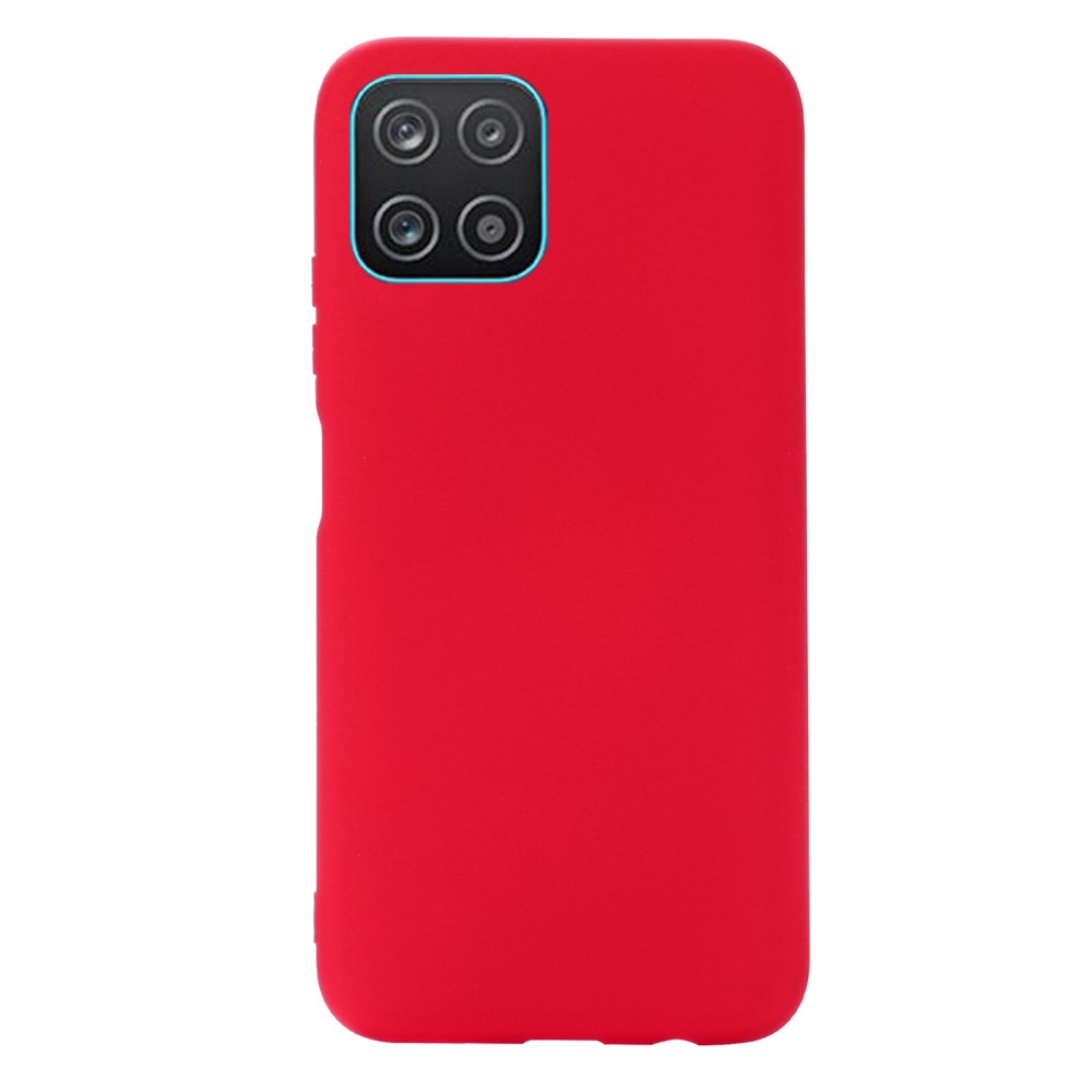  Samsung Galaxy A03 Skal Liquid Silikon Med Strap Röd