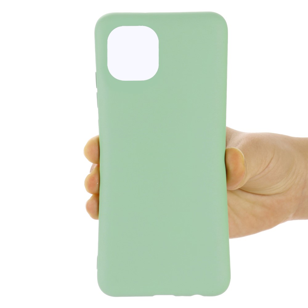  Samsung Galaxy A03 Skal Liquid Silikon Med Strap Grön