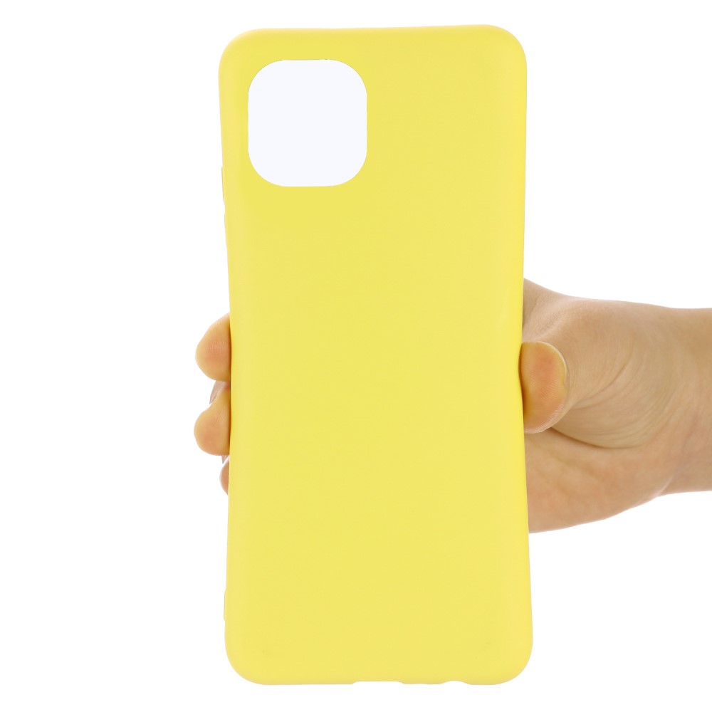  Samsung Galaxy A03 Skal Liquid Silikon Med Strap Gul