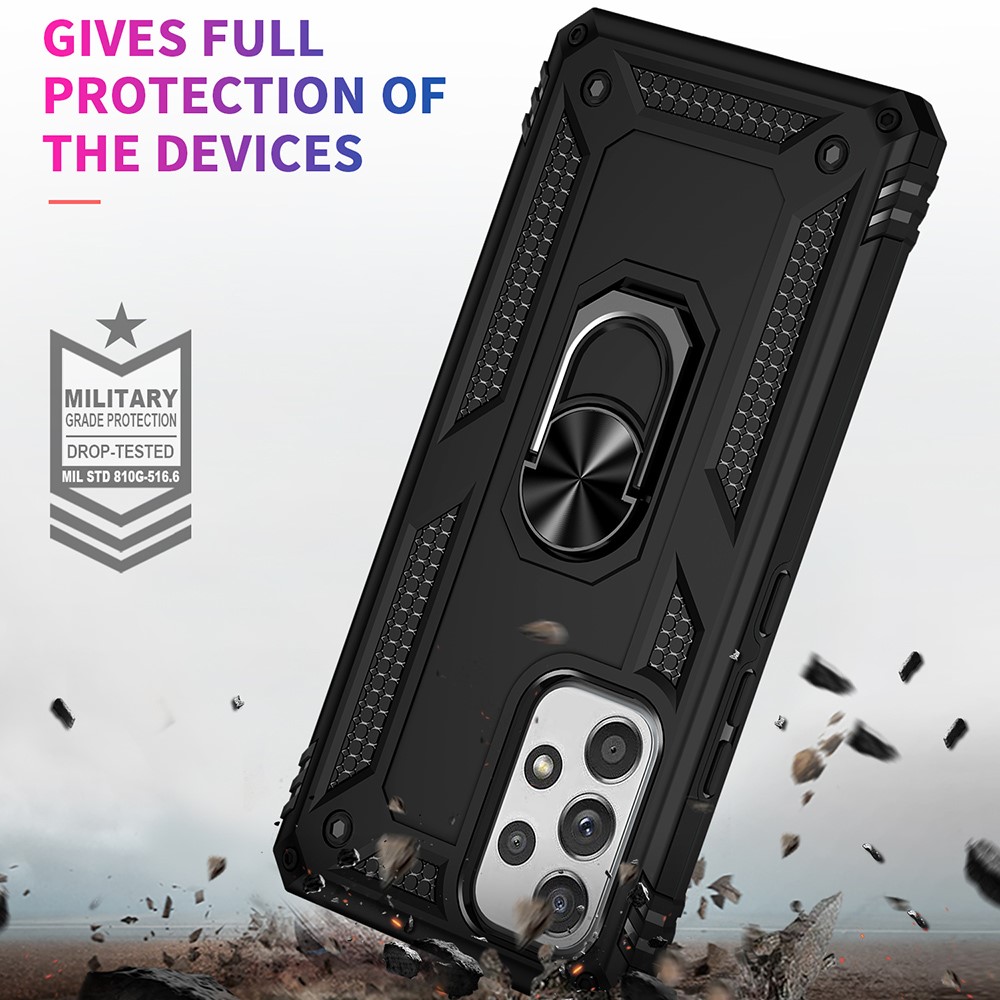  Samsung Galaxy A53 5G Skal Armor Hybrid Ring Svart
