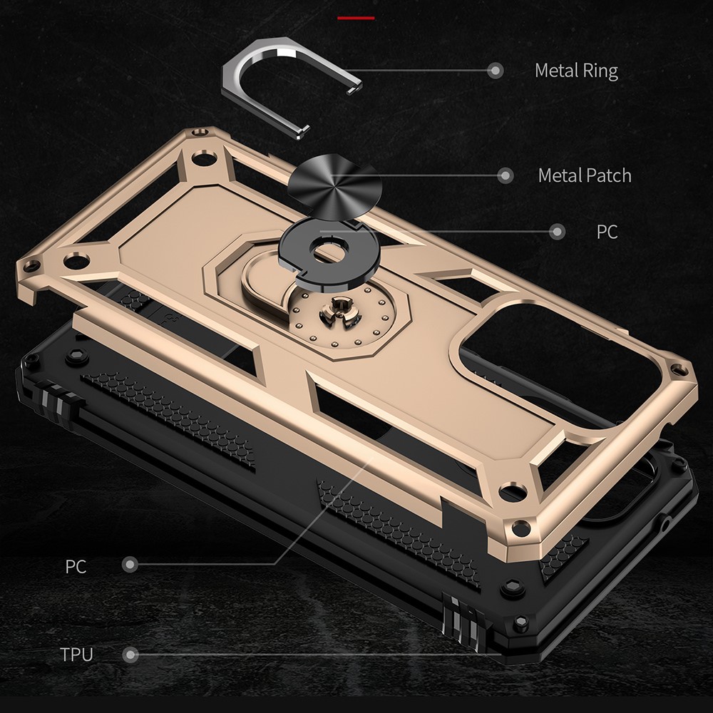  Samsung Galaxy A53 5G Skal Armor Hybrid Ring Guld