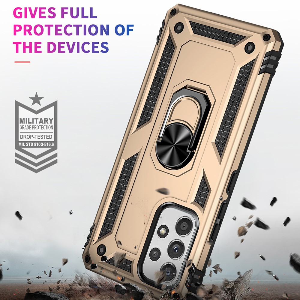 Samsung Galaxy A53 5G Skal Armor Hybrid Ring Guld