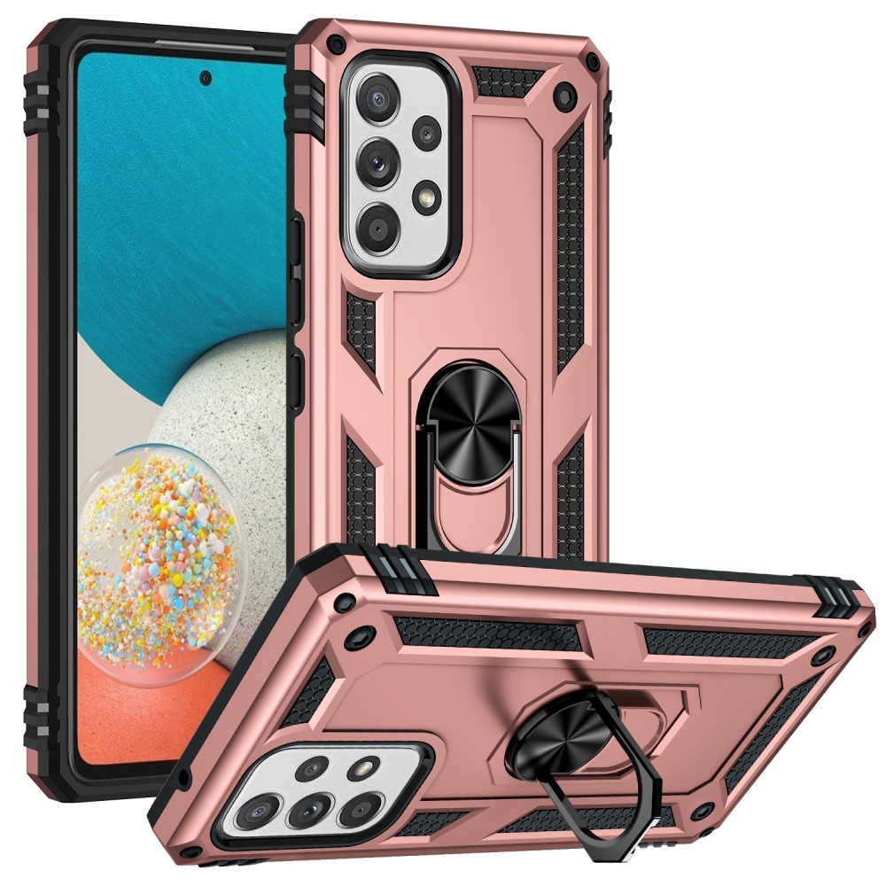  Samsung Galaxy A53 5G Skal Armor Hybrid Ring Roséguld