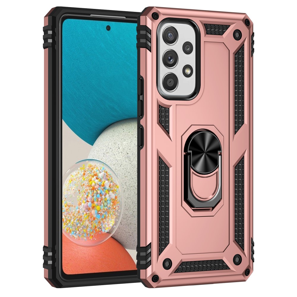  Samsung Galaxy A53 5G Skal Armor Hybrid Ring Roséguld