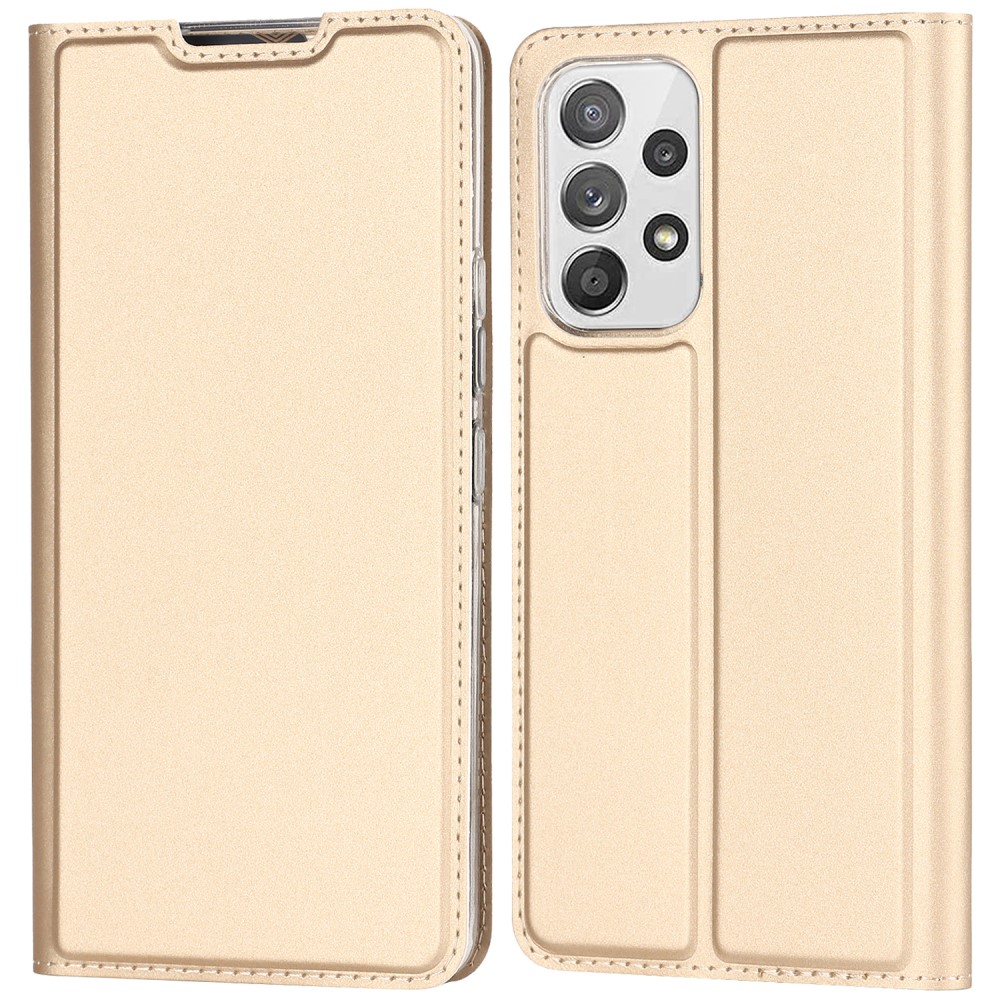  Samsung Galaxy A53 5G Fodral Flip Skin Touch Guld