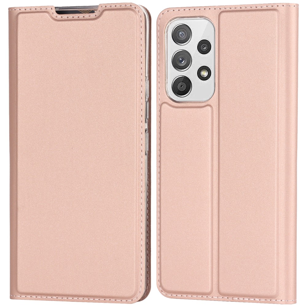  Samsung Galaxy A53 5G Fodral Flip Skin Touch Roséguld