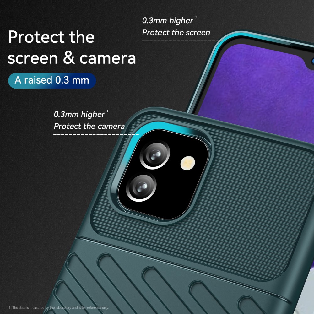  Samsung Galaxy A03 Skal Twill Textur Grön
