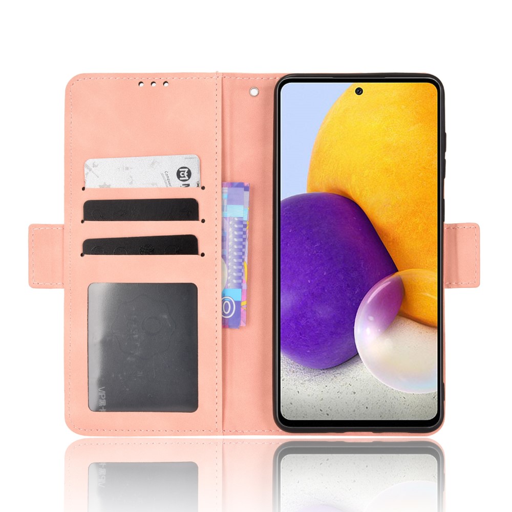  Samsung Galaxy A53 5G Fodral Avtagbart Kortfodral Ljus Rosa