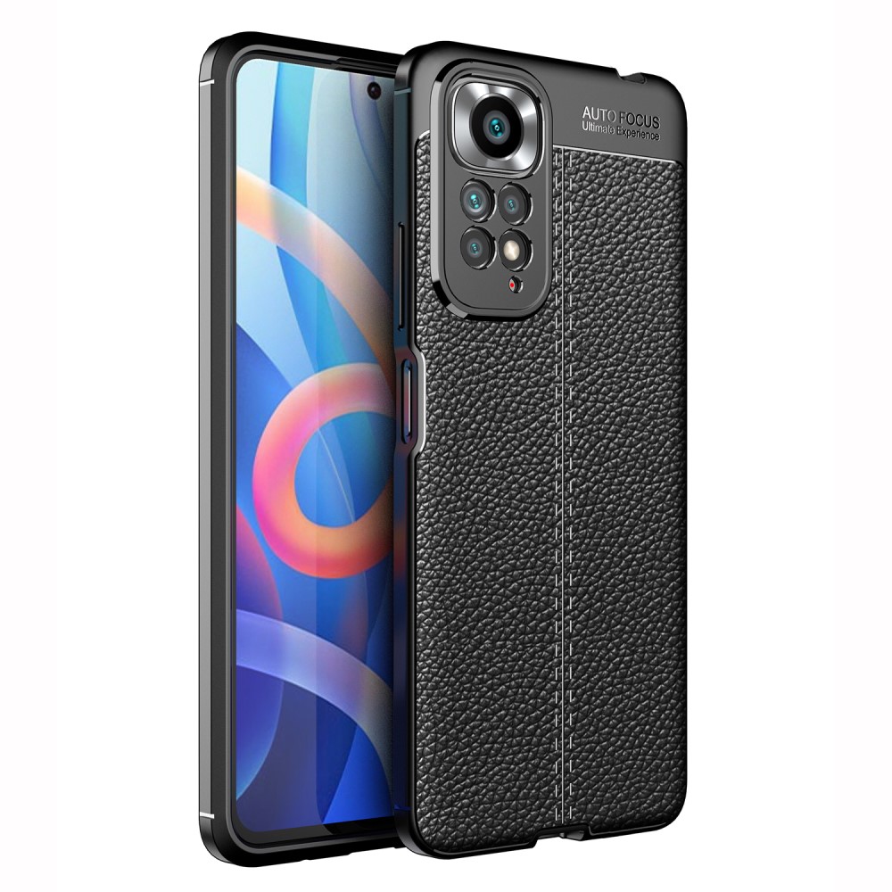 Xiaomi Redmi Note 11 4G Skal Litchi Textur Svart
