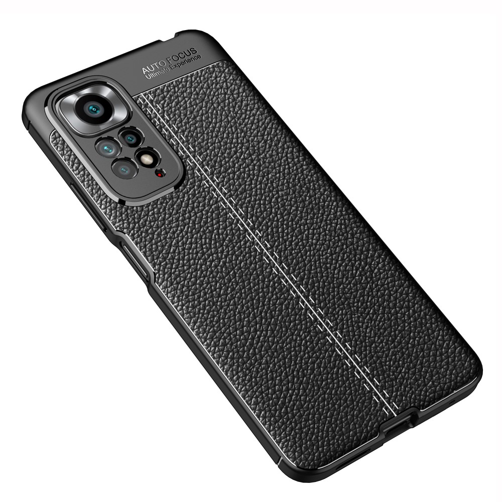  Xiaomi Redmi Note 11 4G Skal Litchi Textur Svart