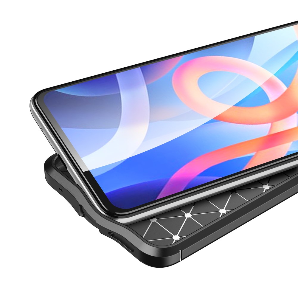  Xiaomi Redmi Note 11 4G Skal Litchi Textur Svart