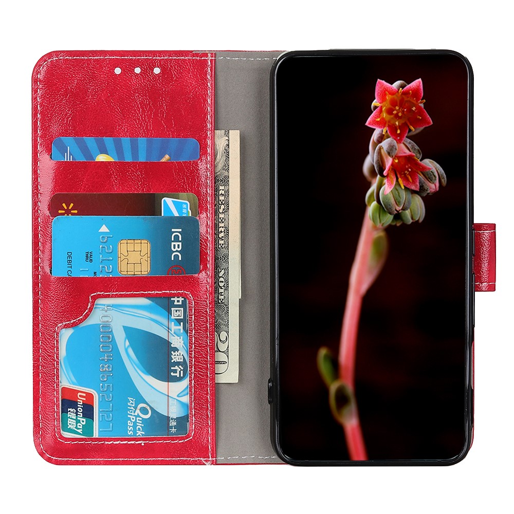  Xiaomi Redmi Note 11 4G Fodral Crazy Horse Röd