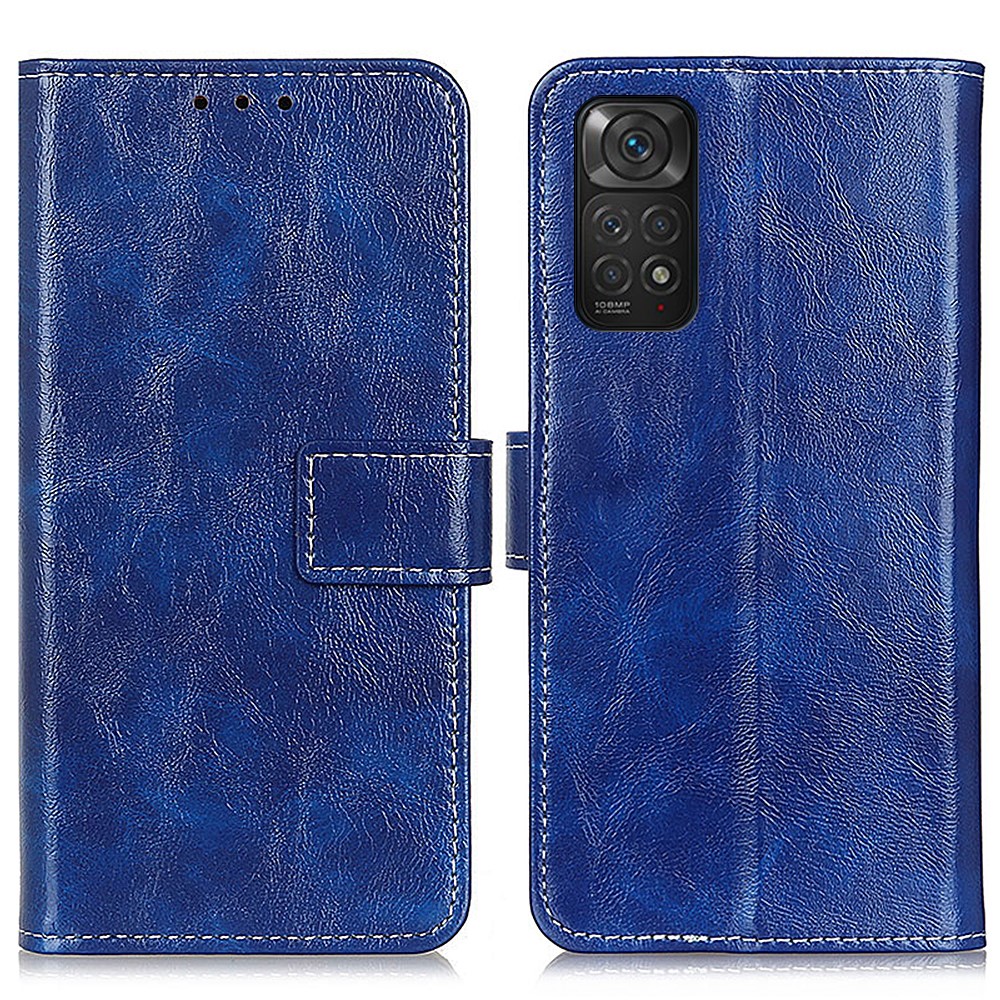  Xiaomi Redmi Note 11 4G Fodral Crazy Horse Blå