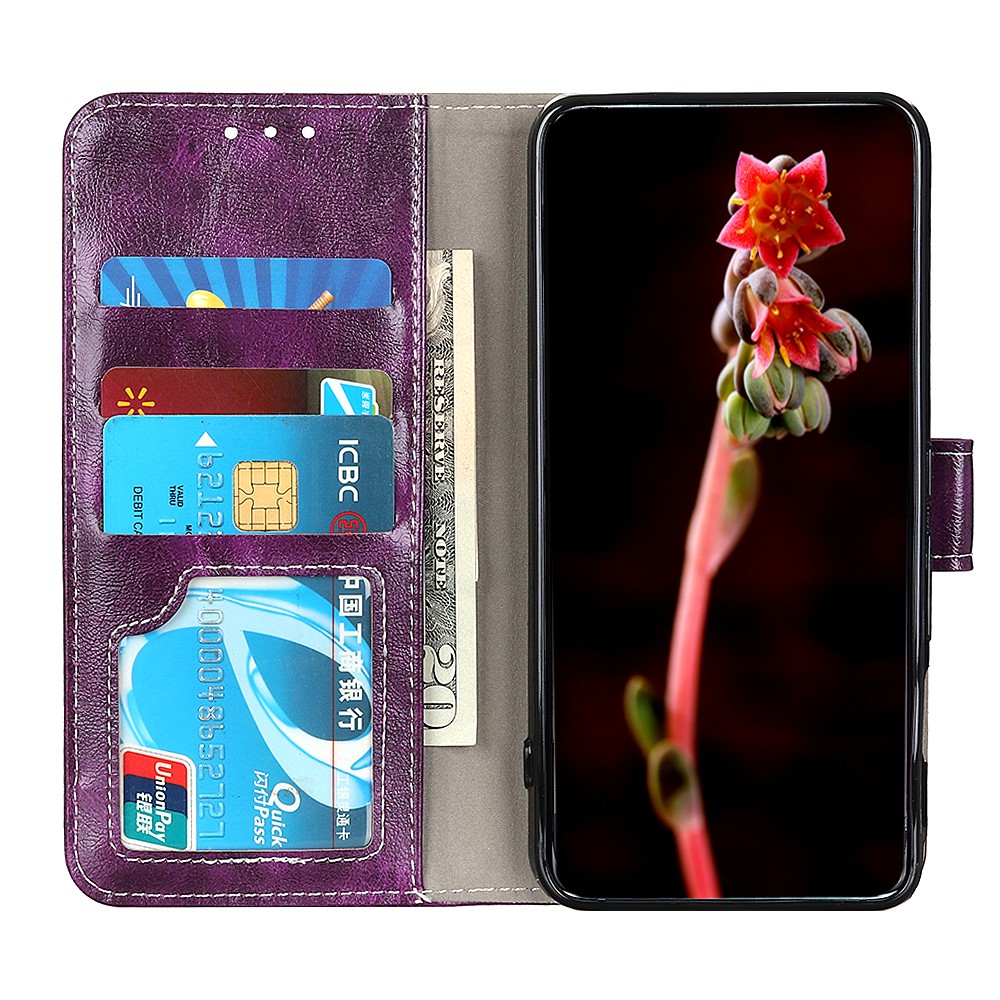  Xiaomi Redmi Note 11 4G Fodral Crazy Horse Lila