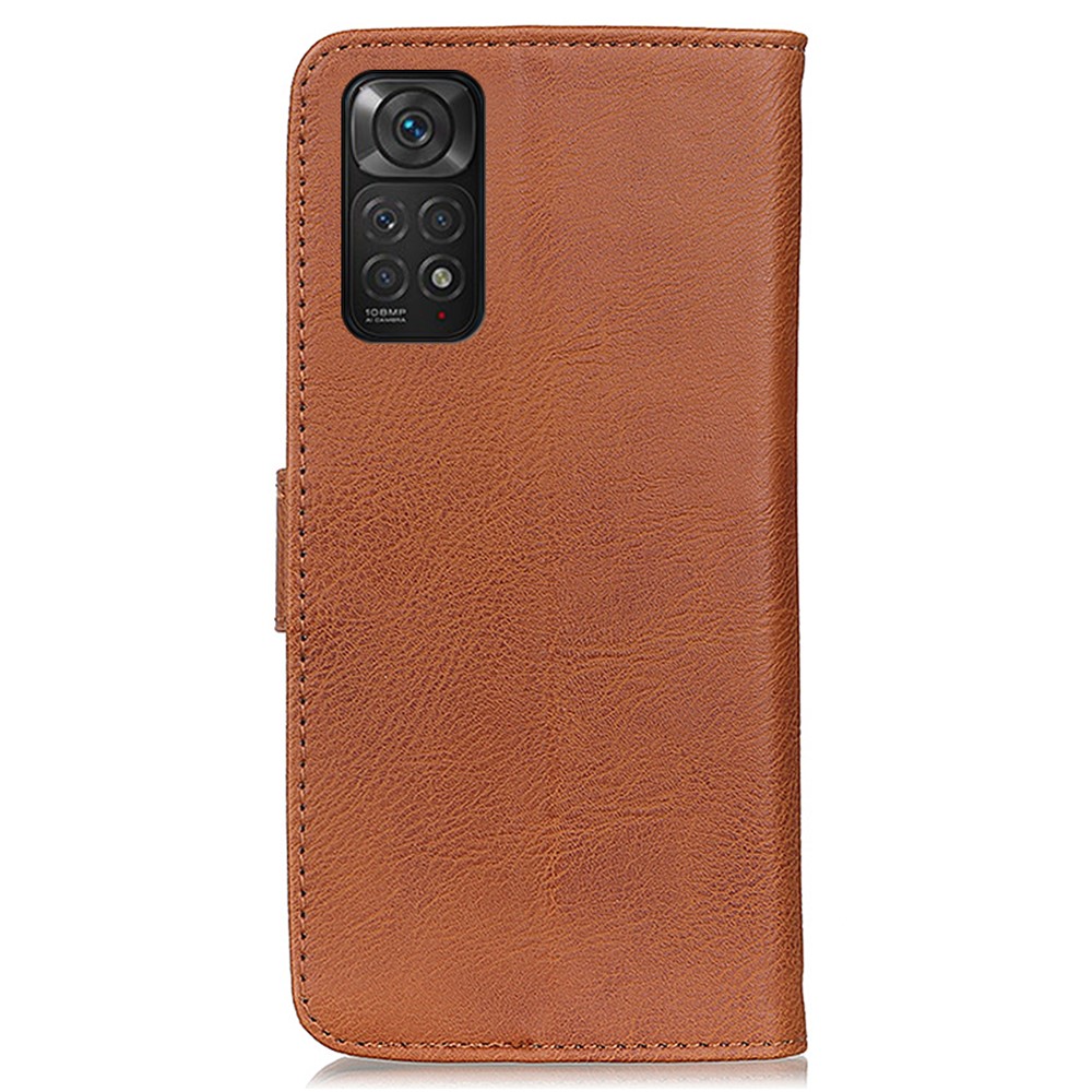 KHAZNEH KHAZNEH Xiaomi Redmi Note 11 4G Fodral Läder Brun