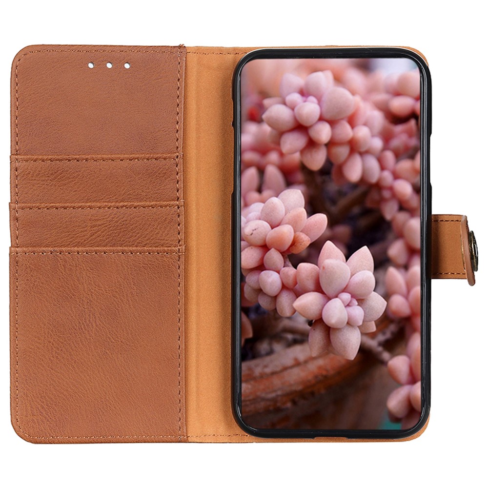 KHAZNEH KHAZNEH Xiaomi Redmi Note 11 4G Fodral Läder Brun