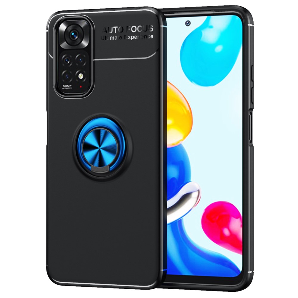  Xiaomi Redmi Note 11 4G Skal Ring Svart/Blå
