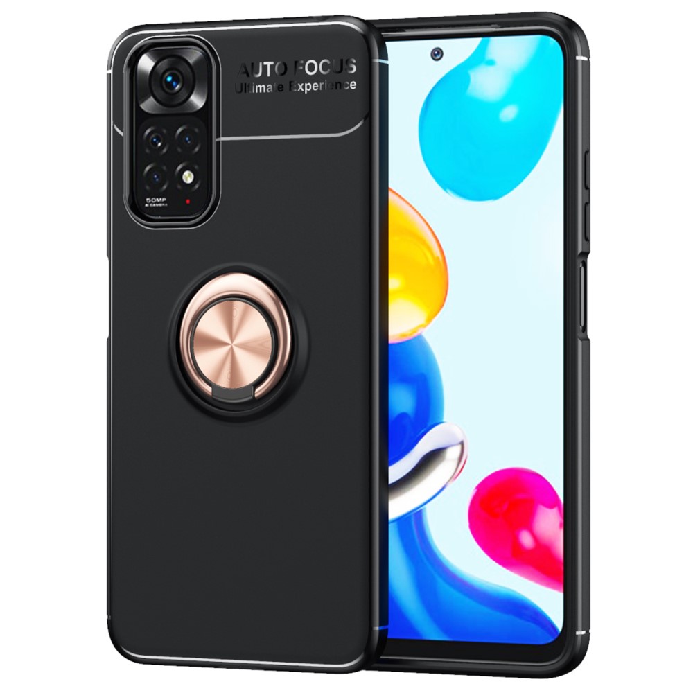  Xiaomi Redmi Note 11 4G Skal Ring Svart/Roséguld