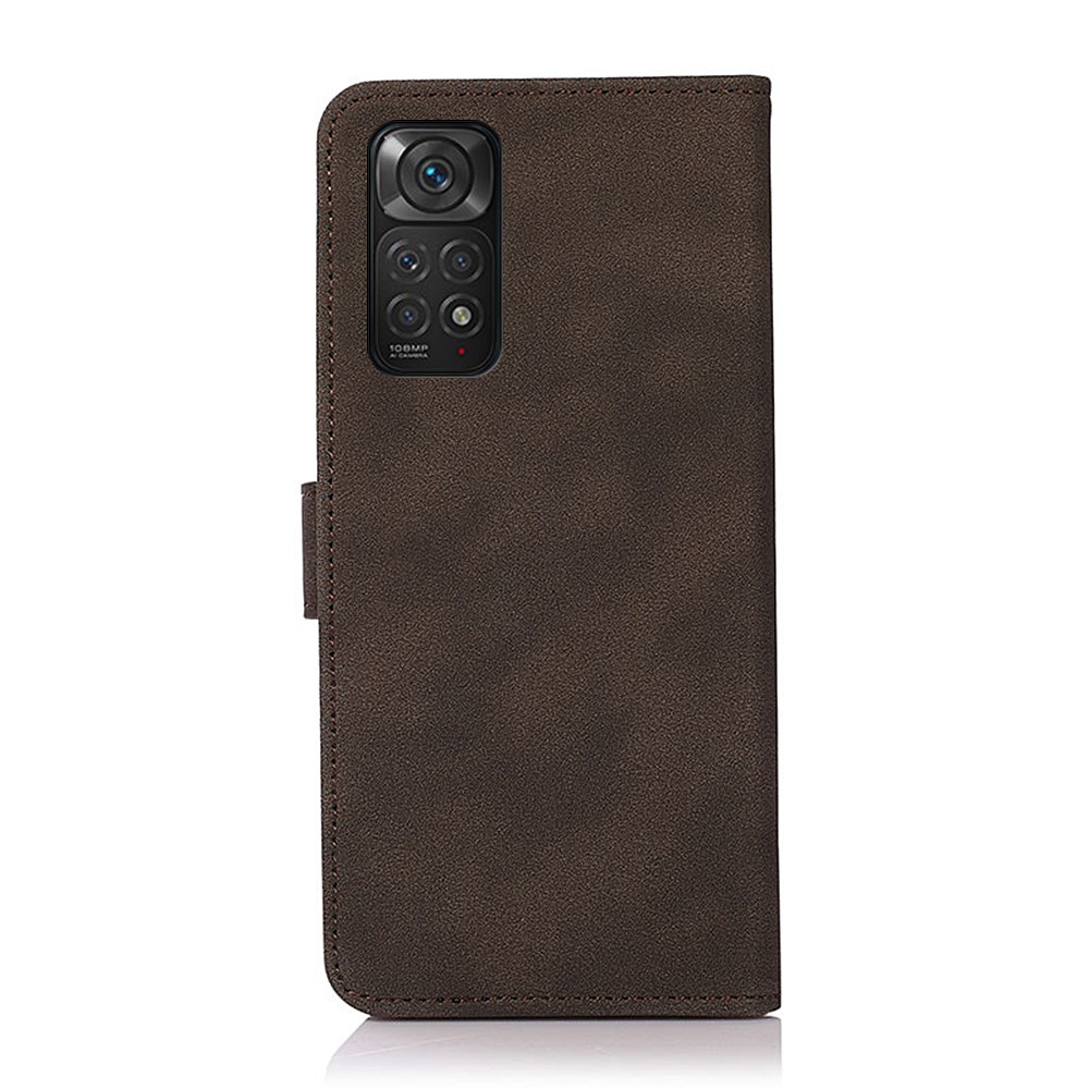 KHAZNEH KHAZNEH Xiaomi Redmi Note 11 4G Fodral Retro Läder Brun