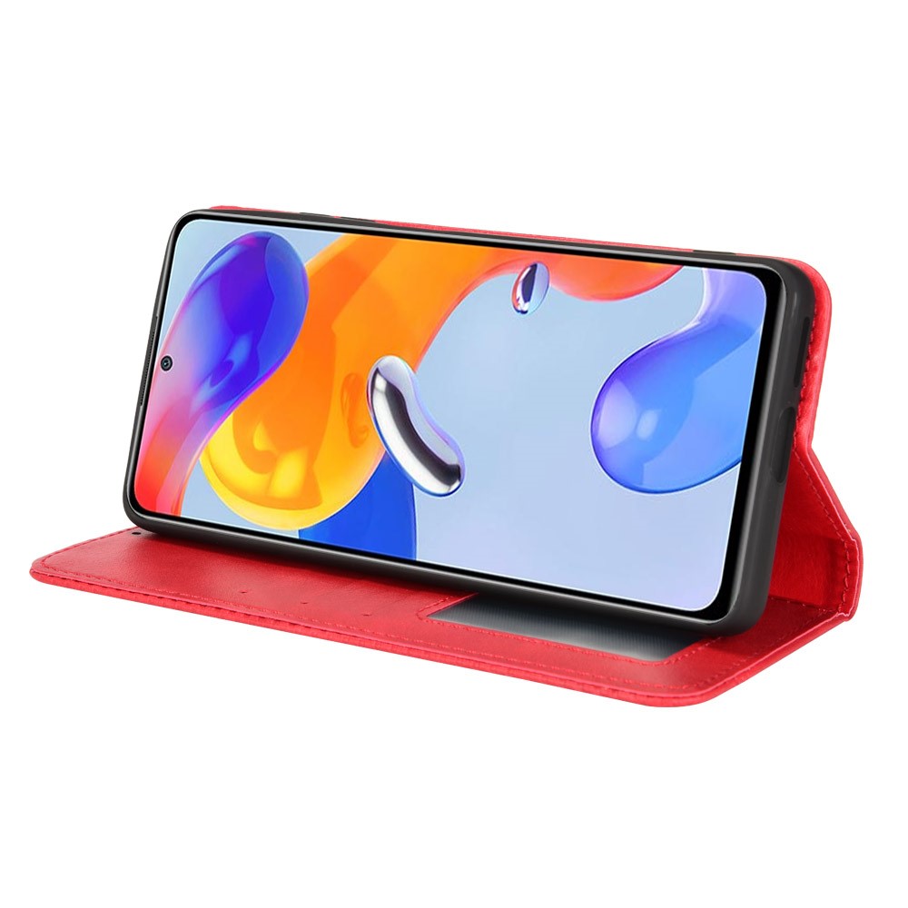  Xiaomi Redmi Note 11 Pro 5G Fodral Flip Vintage Röd