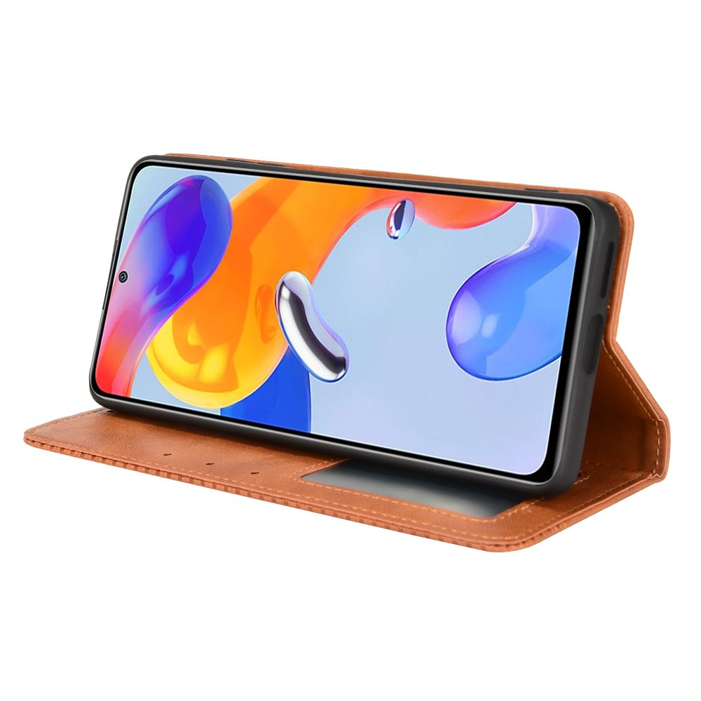  Xiaomi Redmi Note 11 Pro 5G Fodral Flip Vintage Brun