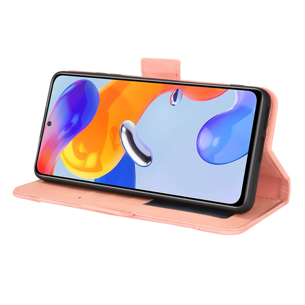  Xiaomi Redmi Note 11 Pro 5G Fodral Avtagbart Kortfodral Ljus Rosa