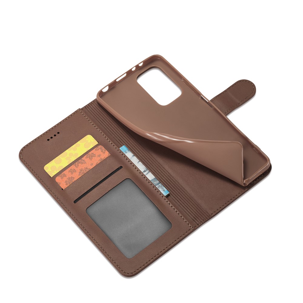 LC.IMEEKE LC.IMEEKE Xiaomi Redmi Note 11 Pro 5G Fodral Läder Brun