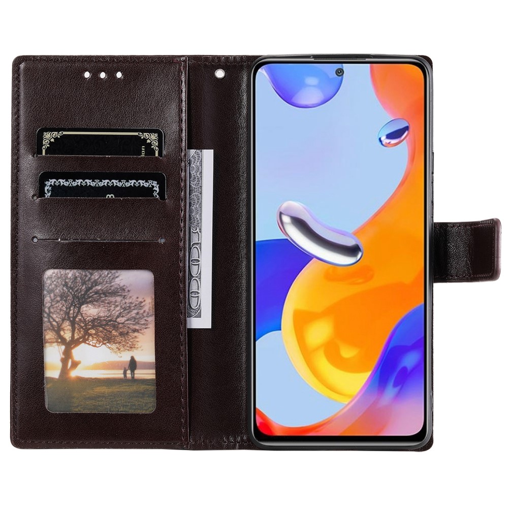  Xiaomi Redmi Note 11 Pro 5G Fodral Mandala Läder Brun