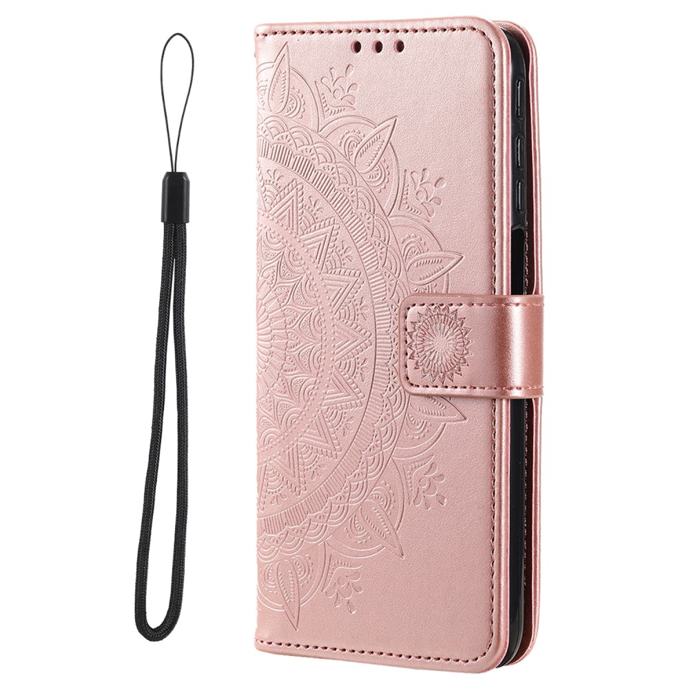 Xiaomi Redmi Note 11 Pro 5G Fodral Mandala Läder Roséguld
