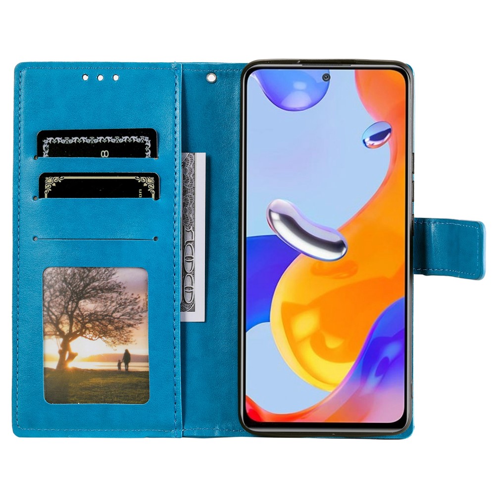 Xiaomi Redmi Note 11 Pro 5G Fodral Mandala Läder Blå