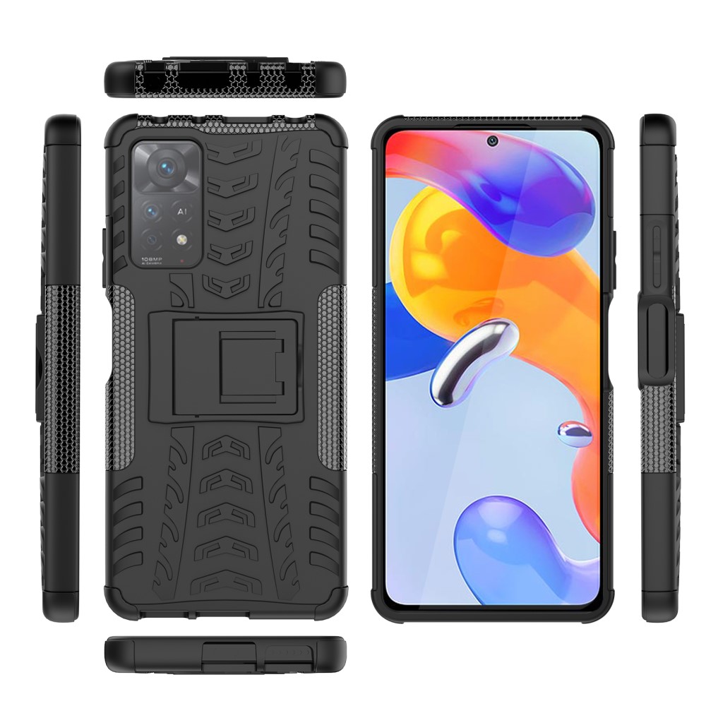  Xiaomi Redmi Note 11 Pro 5G Skal Stöttåligt med Stöd Svart