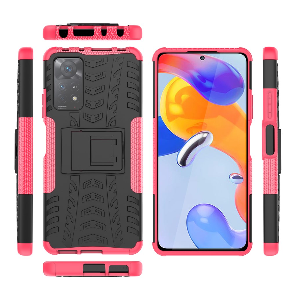  Xiaomi Redmi Note 11 Pro 5G Skal Stöttåligt med Stöd Rosa