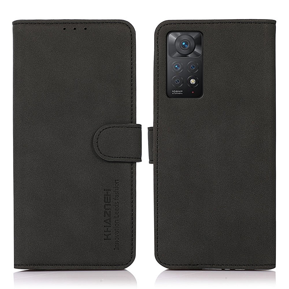 KHAZNEH KHAZNEH Xiaomi Redmi Note 11 Pro 5G Fodral Retro Läder Svart