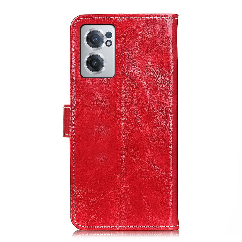  OnePlus Nord CE 2 5G Fodral Retro Läder Röd