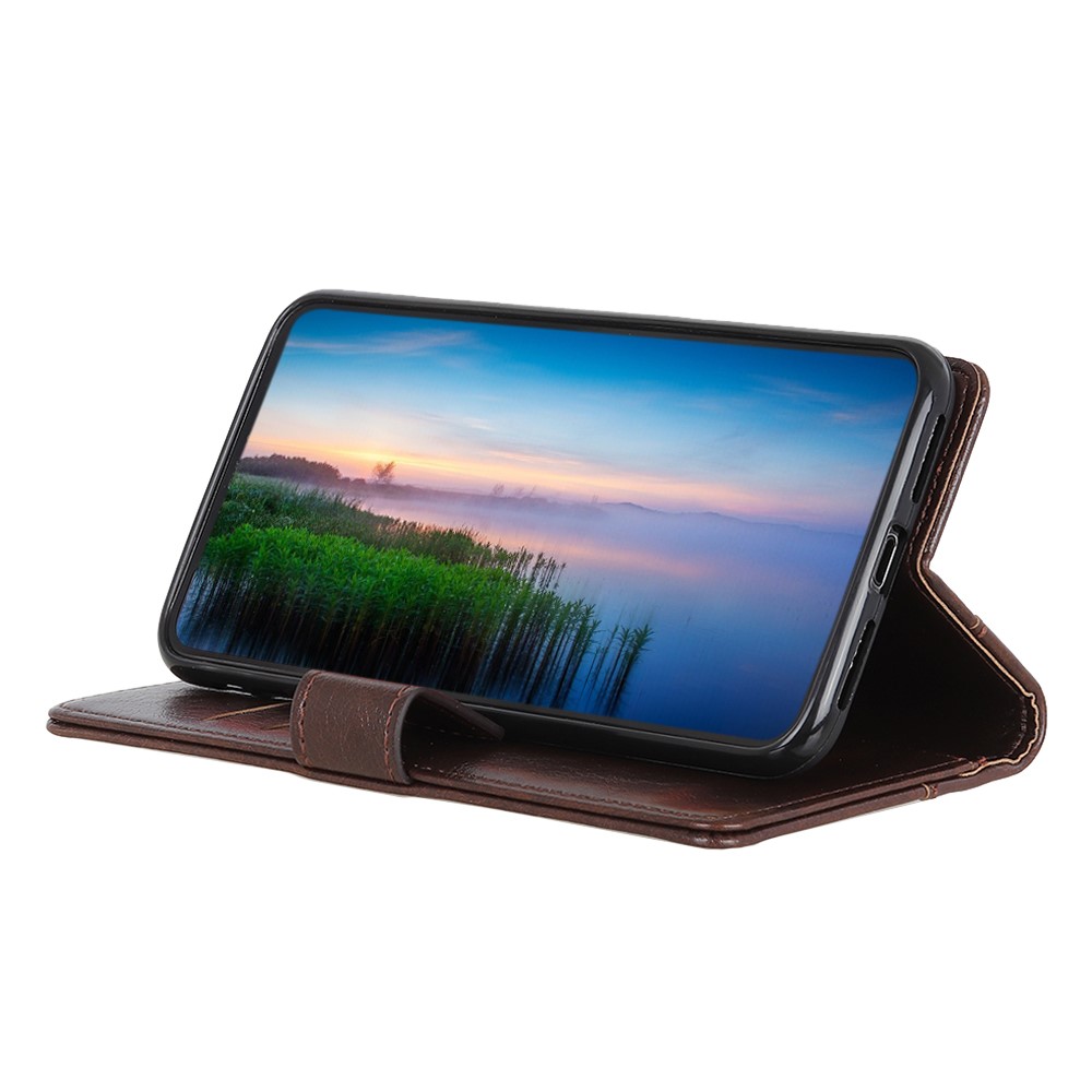  OnePlus Nord CE 2 5G Fodral Nit Dekor Läder Brun