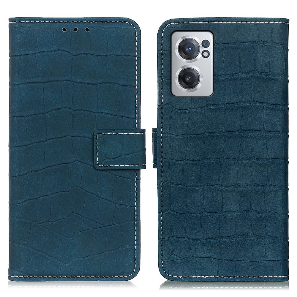  OnePlus Nord CE 2 5G Fodral Krokodil Textur Grön