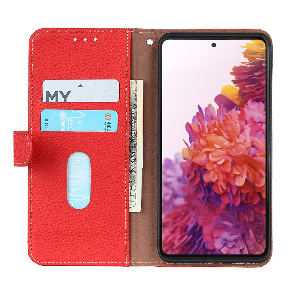 KHAZNEH KHAZNEH OnePlus Nord CE 2 5G Fodral Äkta Läder Röd