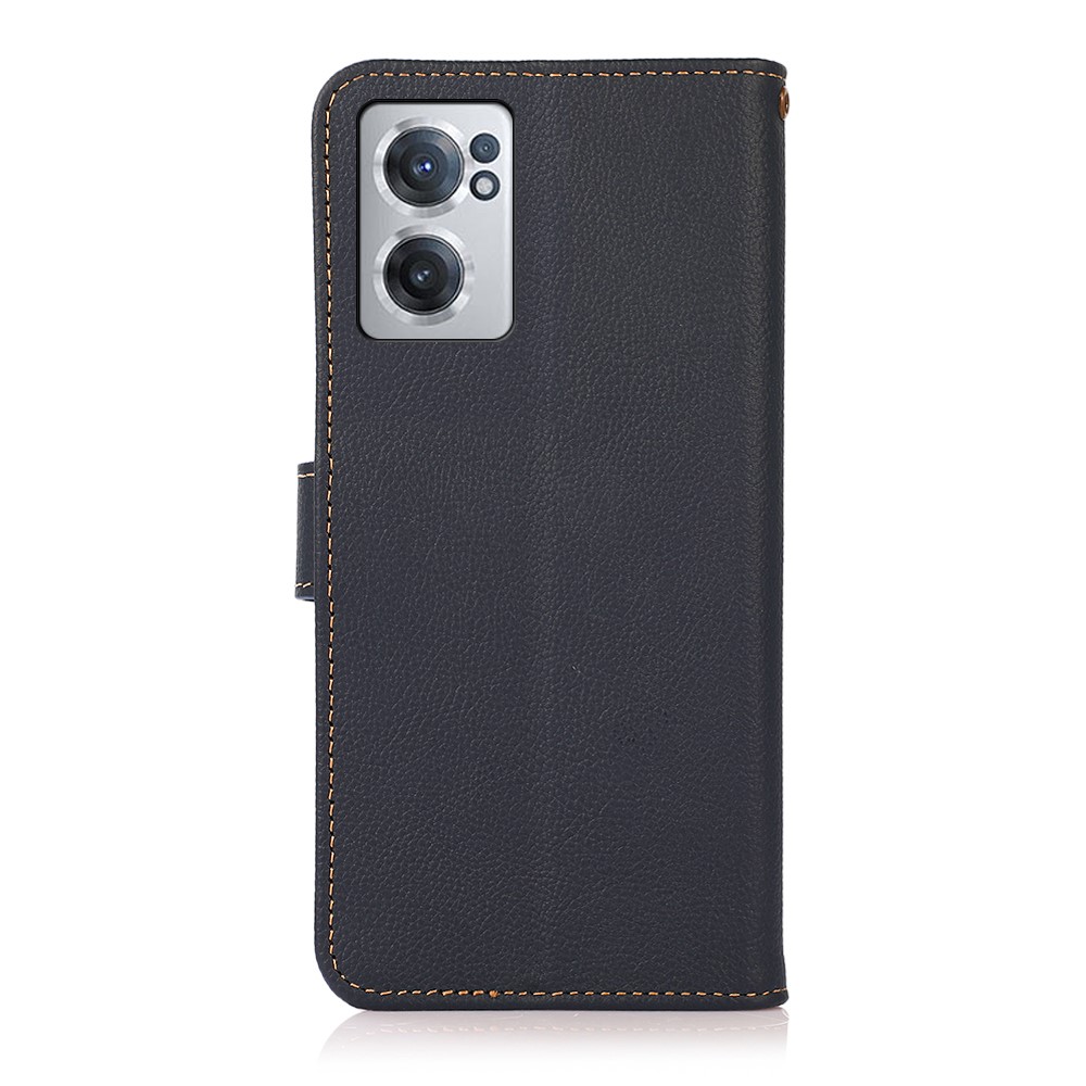 KHAZNEH KHAZNEH OnePlus Nord CE 2 5G Fodral RFID Äkta Läder Blå