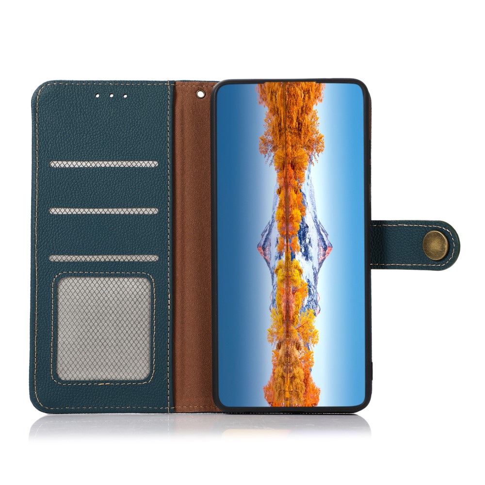 KHAZNEH KHAZNEH OnePlus Nord CE 2 5G Fodral RFID Äkta Läder Grön