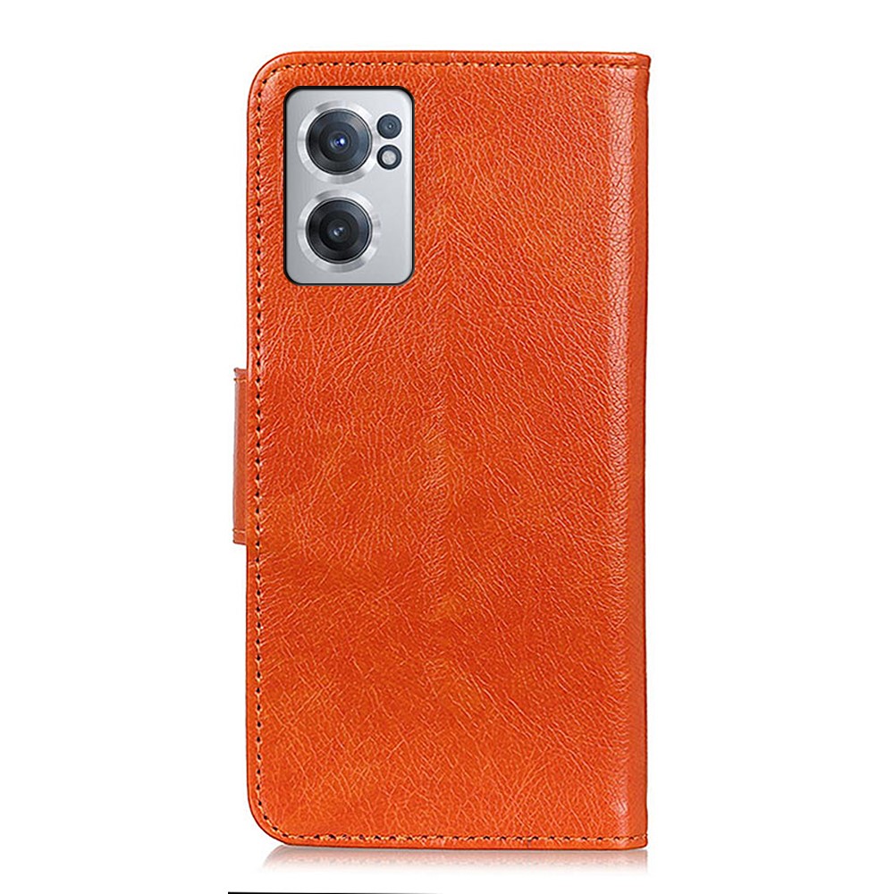  OnePlus Nord CE 2 5G Fodral Split Läder Ljus Brun