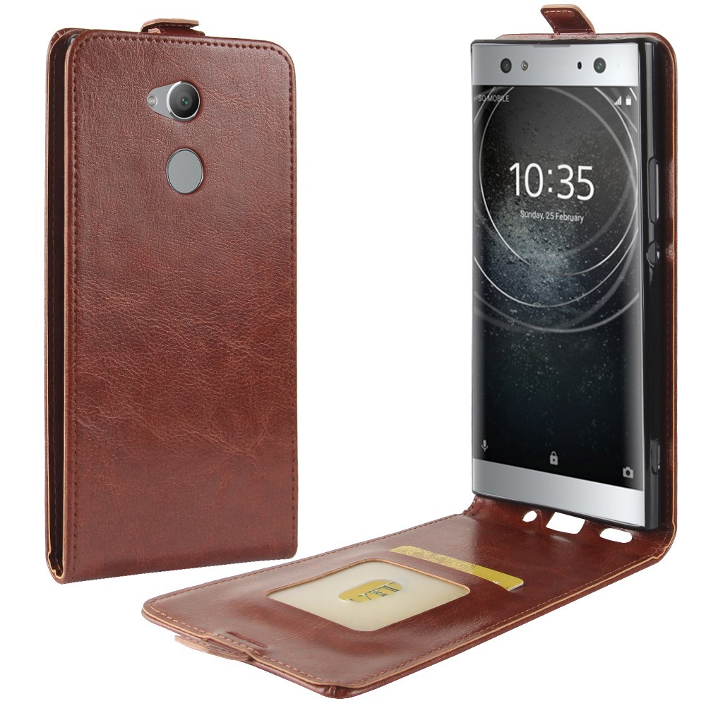  Sony Xperia XA2 Ultra - Flip Fodral - Brun