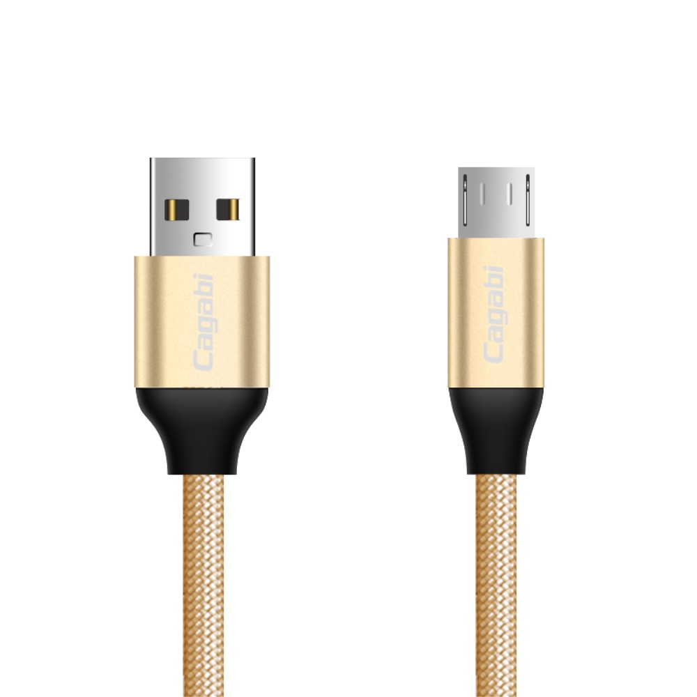 Cababi Cababi Micro USB Quick Charge 1 m - Guld